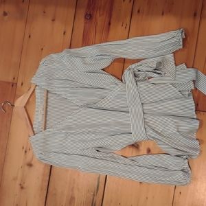 Loft wrap blouse